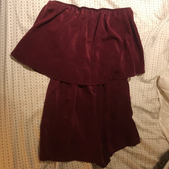 maroon romper - Picture 1 of 2